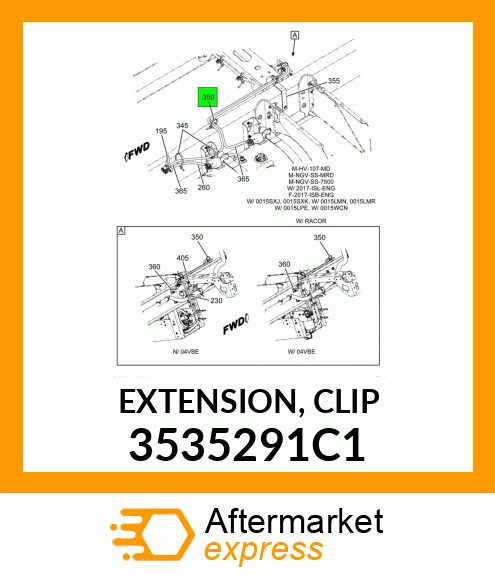 EXTENSION, CLIP 3535291C1