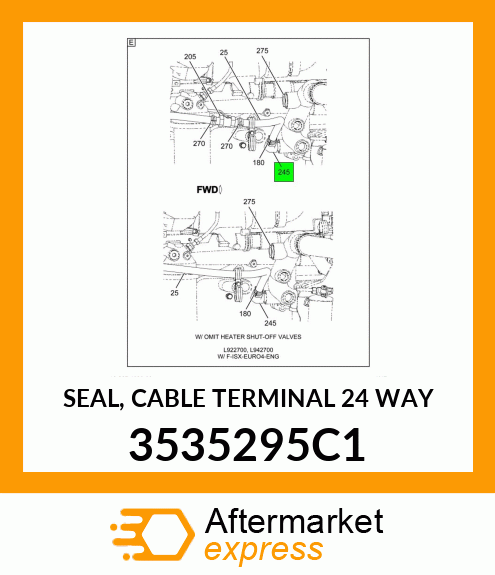 SEAL, CABLE TERMINAL 24 WAY 3535295C1