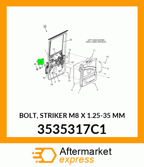 BOLT, STRIKER M8 X 1.25-35 MM 3535317C1