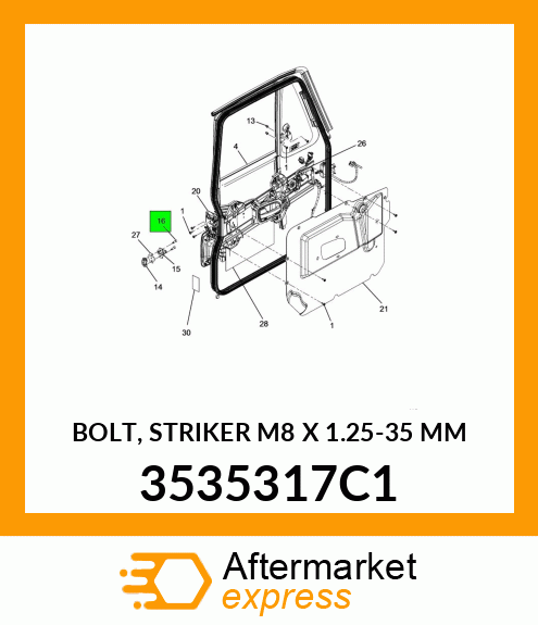 BOLT, STRIKER M8 X 1.25-35 MM 3535317C1