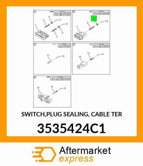 SWITCH,PLUG SEALING, CABLE TER 3535424C1