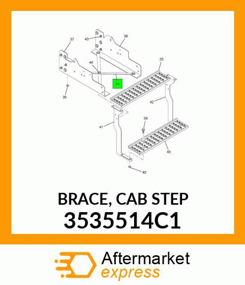 BRACE, CAB STEP 3535514C1