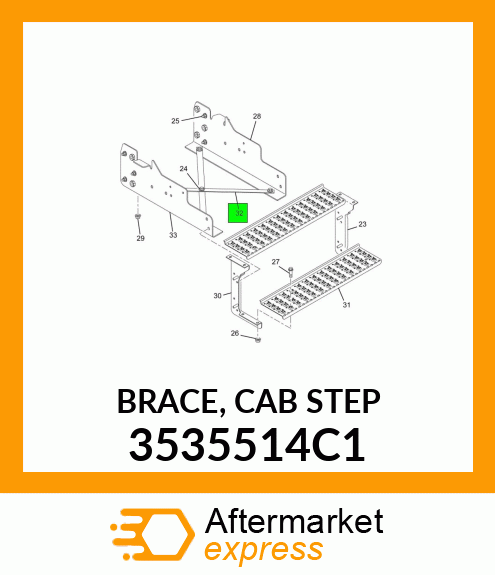 BRACE, CAB STEP 3535514C1