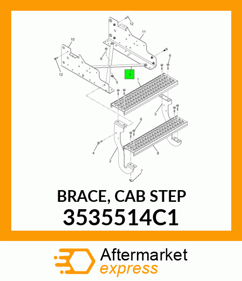 BRACE, CAB STEP 3535514C1