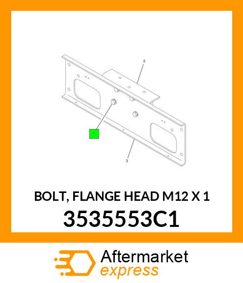 BOLT, FLANGE HEAD M12 X 1 3535553C1