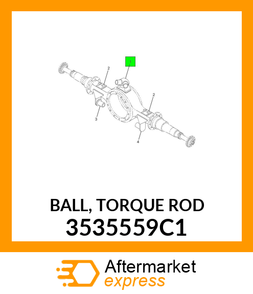 BALL, TORQUE ROD 3535559C1