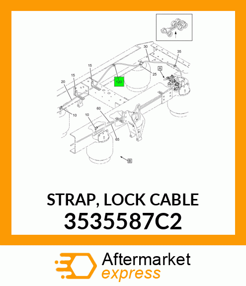 STRAP, LOCK CABLE 3535587C2