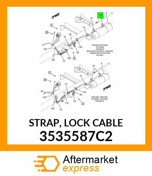 STRAP, LOCK CABLE 3535587C2