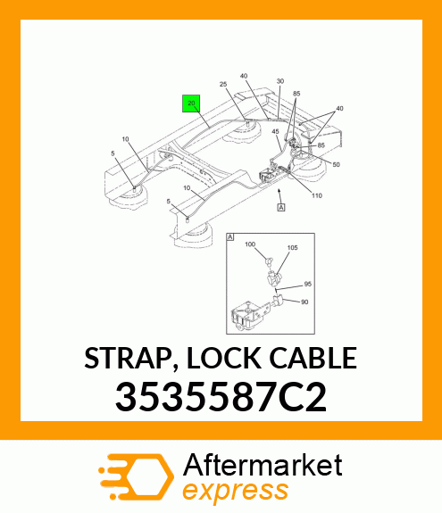 STRAP, LOCK CABLE 3535587C2