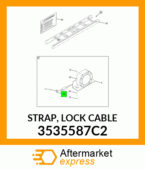 STRAP, LOCK CABLE 3535587C2