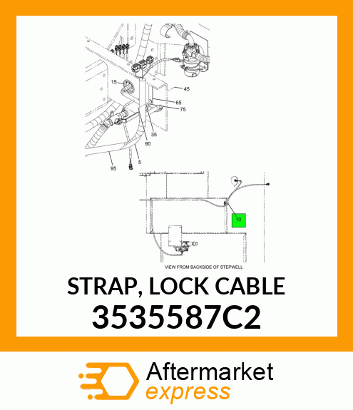 STRAP, LOCK CABLE 3535587C2