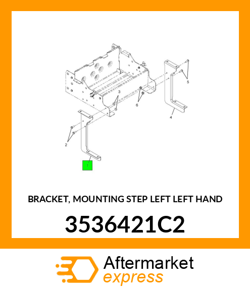 BRACKET, MOUNTING STEP LEFT LEFT HAND 3536421C2