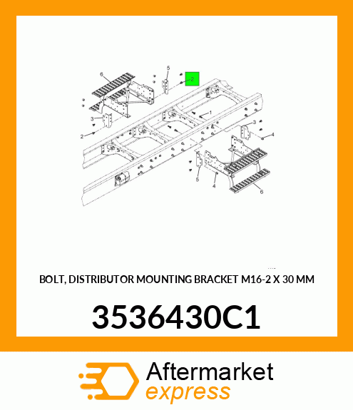 BOLT, DISTRIBUTOR MOUNTING BRACKET M16-2 X 30 MM 3536430C1