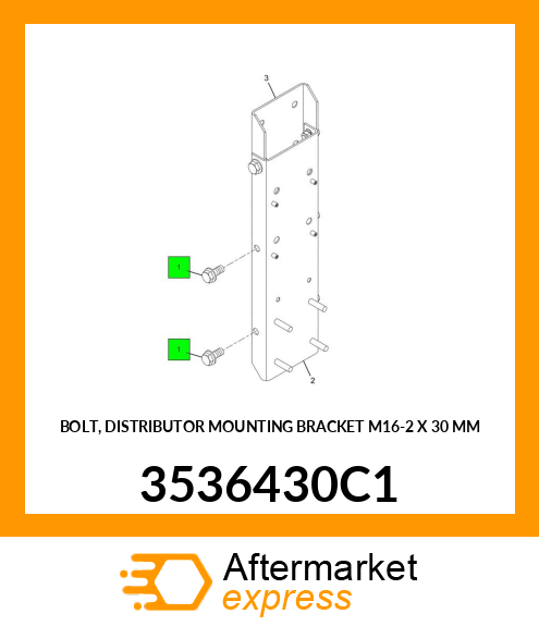 BOLT, DISTRIBUTOR MOUNTING BRACKET M16-2 X 30 MM 3536430C1