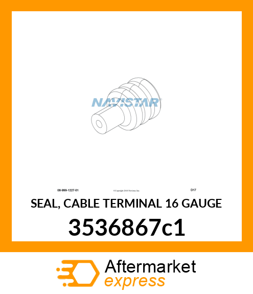 SEAL, CABLE TERMINAL 16 GAUGE 3536867c1