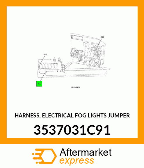 HARNESS, ELECTRICAL FOG LIGHTS JUMPER 3537031C91