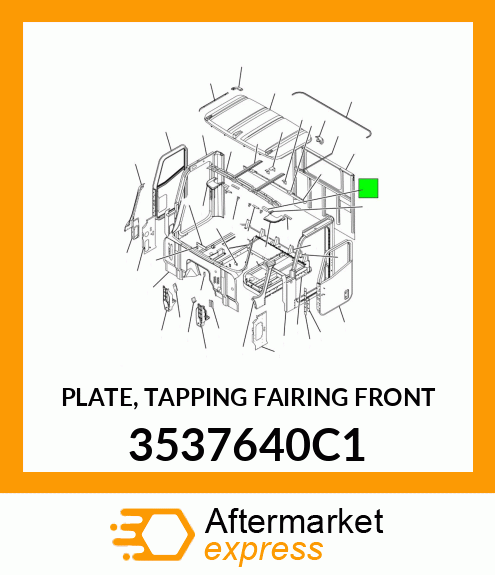 PLATE, TAPPING FAIRING FRONT 3537640C1