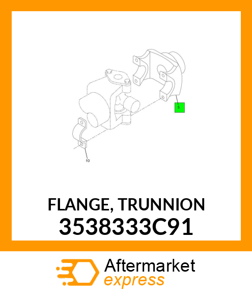 FLANGE, TRUNNION 3538333C91