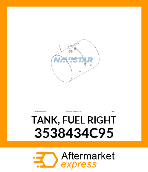 TANK, FUEL RIGHT 3538434C95