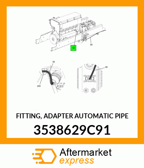 FITTING, ADAPTER AUTOMATIC PIPE 3538629C91