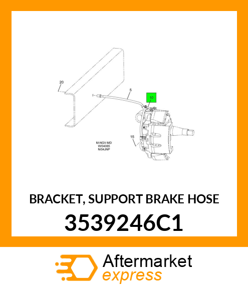 BRACKET, SUPPORT BRAKE HOSE 3539246C1