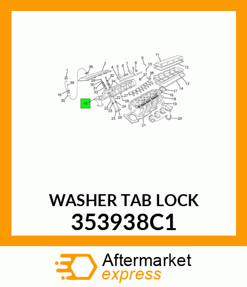 WASHER TAB LOCK 353938C1