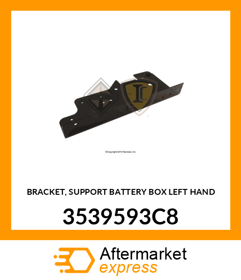 BRACKET, SUPPORT BATTERY BOX LEFT HAND 3539593C8