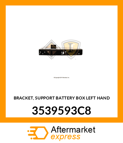 BRACKET, SUPPORT BATTERY BOX LEFT HAND 3539593C8
