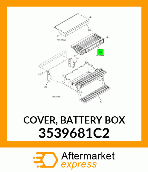 COVER, BATTERY BOX 3539681C2