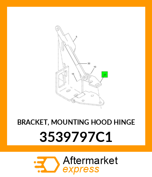 BRACKET, MOUNTING HOOD HINGE 3539797C1