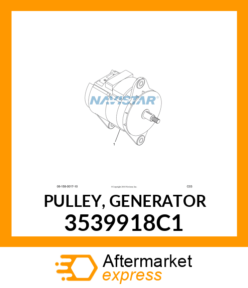 PULLEY, GENERATOR 3539918C1