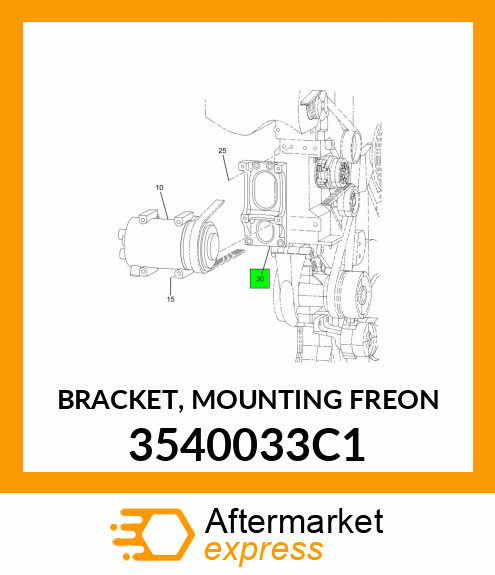 BRACKET, MOUNTING FREON 3540033C1
