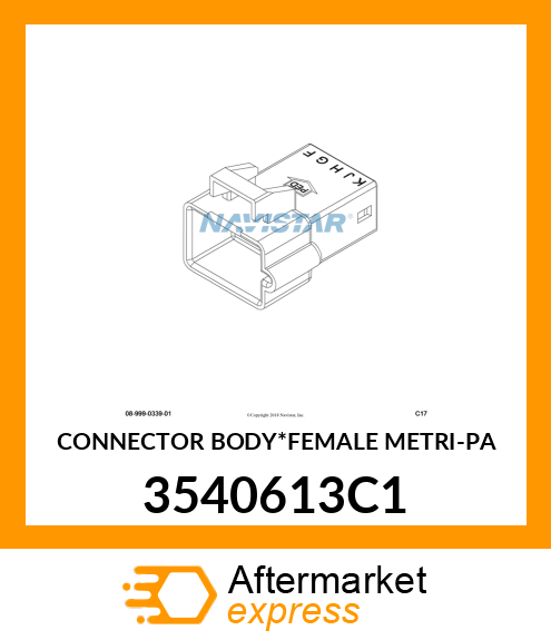 CONNECTOR BODY*FEMALE METRI-PA 3540613C1