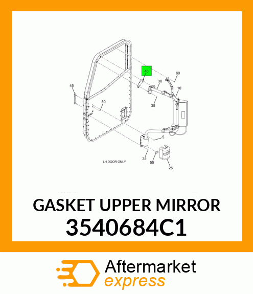 GASKET UPPER MIRROR 3540684C1