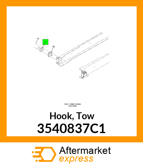 Hook, Tow 3540837C1