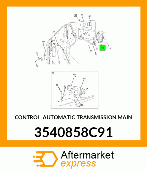 CONTROL, AUTOMATIC TRANSMISSION MAIN 3540858C91