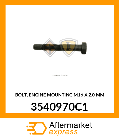 BOLT, ENGINE MOUNTING M16 X 2.0 MM 3540970C1