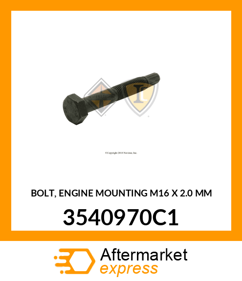 BOLT, ENGINE MOUNTING M16 X 2.0 MM 3540970C1