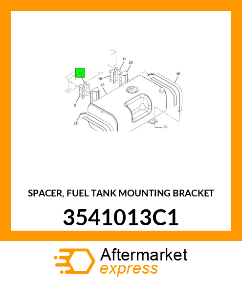 SPACER, FUEL TANK MOUNTING BRACKET 3541013C1