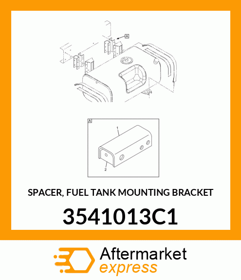 SPACER, FUEL TANK MOUNTING BRACKET 3541013C1