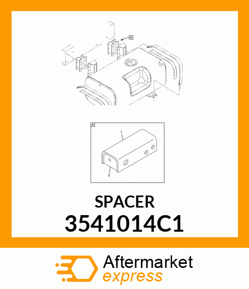 SPACER, FUEL TANK MOUNTING BRACKET 3541014C1