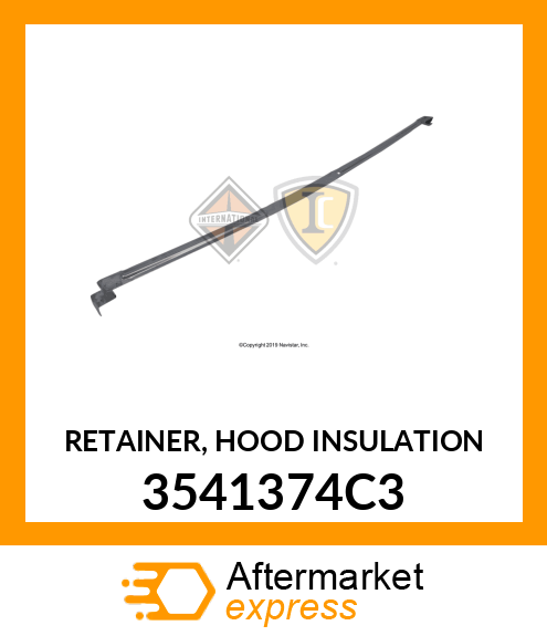 RETAINER, HOOD INSULATION 3541374C3