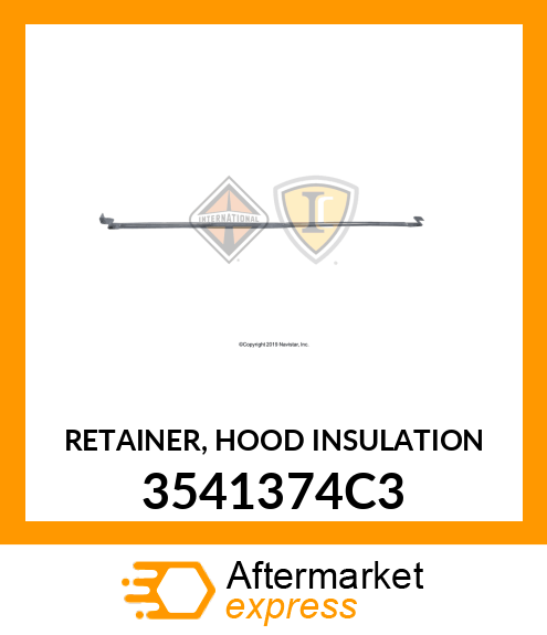 RETAINER, HOOD INSULATION 3541374C3