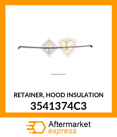 RETAINER, HOOD INSULATION 3541374C3