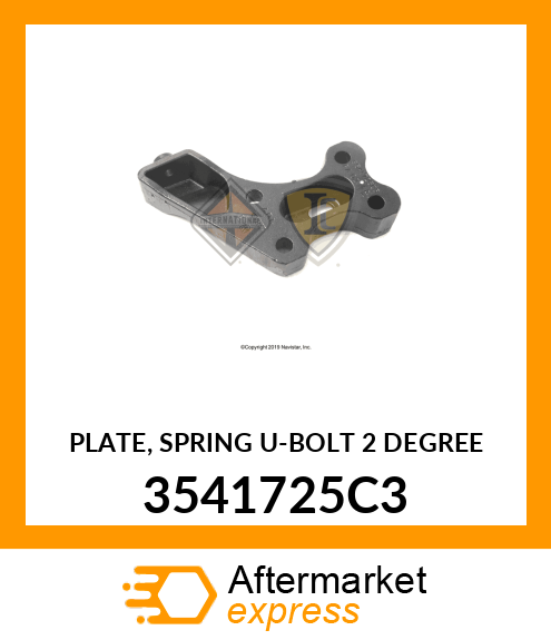 PLATE, SPRING U-BOLT 2 DEGREE 3541725C3