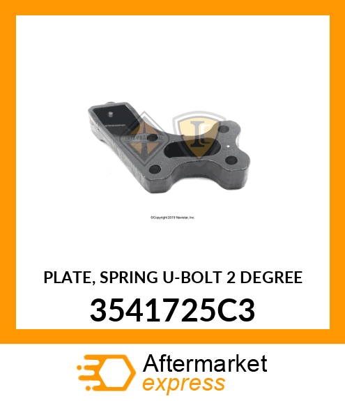 PLATE, SPRING U-BOLT 2 DEGREE 3541725C3