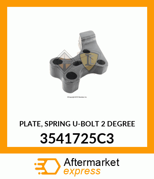 PLATE, SPRING U-BOLT 2 DEGREE 3541725C3