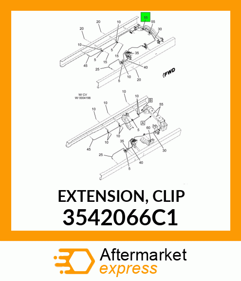 EXTENSION, CLIP 3542066C1