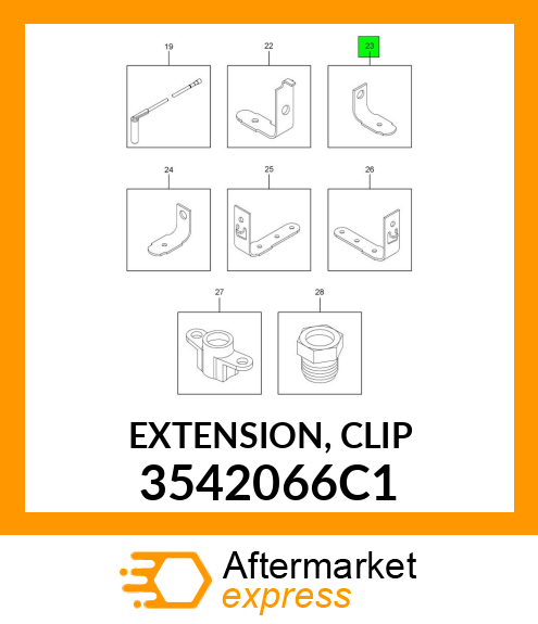 EXTENSION, CLIP 3542066C1