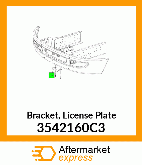Bracket, License Plate 3542160C3
